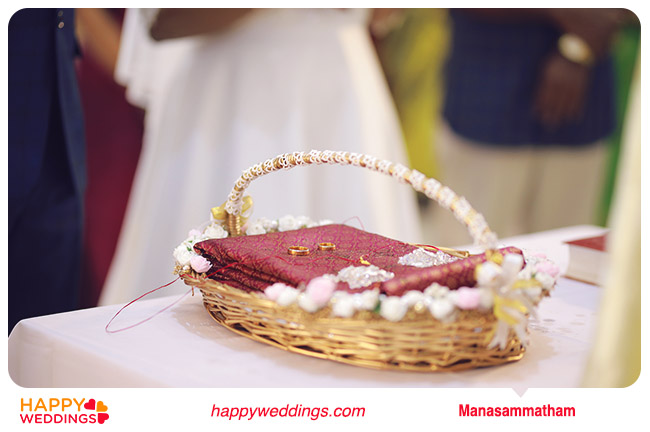 Kerala wedding Manasammatham (Betrothal)